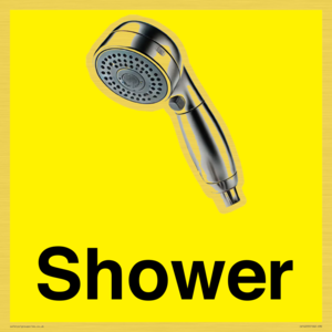 Shower Dementia Friendly Yellow 